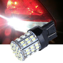 2X T20 W21W 7443 7440 LED 64-SMD 1206 Tail Stop Brake Light Bulb Lamp White A