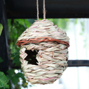 Bird Nest Breeding Bird Box Wild Grass Weave Canary Finch Budgie House -S
