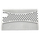 Stainless Steel Mustache Comb Beard Comb For Men'S Shaving Male'S Mustache