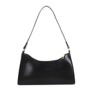 Fashion Pure Women Handbag Leather Female Small Shoulder Tote Bag (Black)