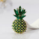 Elegant Pineapple Pins Brooch Rhinestone Badges Jacket Jewelry Ornaments A
