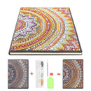 DIY Mandala Special Shaped Diamond Painting 50 Pages Sketchbook A5 Notebook