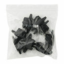 Fasdga 10 Pcs Black 3 Pins IEC320 C14 Inlet Power Plug Socket AC 250V 10A I8J5