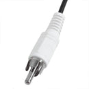 3.5 mm stereo female 2 RCA male AV cable auxiliary audio adapter wire