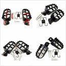 2 Black Aluminum Alloy Off-road Motorcycle Pedal Racing Style Motorcycle Re T1Y3