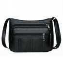 Retro Solid Shoulder Handbags Braided Women PU Multi-pocket Messenger Bag