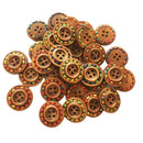 30pcs Round 4 Holes Wood Wooden Buttons for DIY Sewing Scrapbooking 25mm