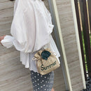 Summer Beach Women'S Woven Bag Handmade Shoulder Bag Rattan Tote Purse Bag  G4W8