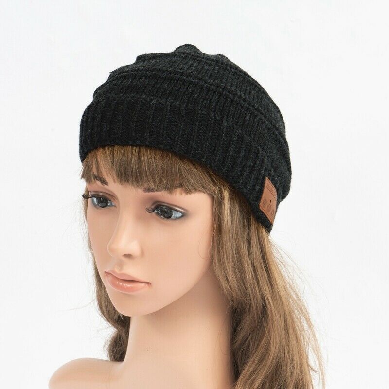 Bluetooth Earphone Music Hat Winter Wireless Headphone Cap Headset with Mic E5E9