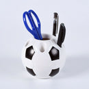Soccer Shaped Pen Holder Football Makeup Brush Holders Desk Table Home Offi R4I1