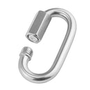 Stainless Steel Quick Link Lock Ring Carabiner for Camping Hiking Hammock