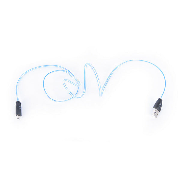 LED charger luminescent visible flow smart charger sync cable for android phone#