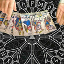 Tarot Pagan Altar Cloth Black Flannel Divination Tablecloth Kitchen Home Su J2Q5