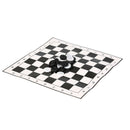 international checkers portable folding plastic chess game board + 24pcs chess3c