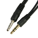 3.5mm Stereo Headphone Jack Audio Male To 2 Female Splitter Cable Volume Control