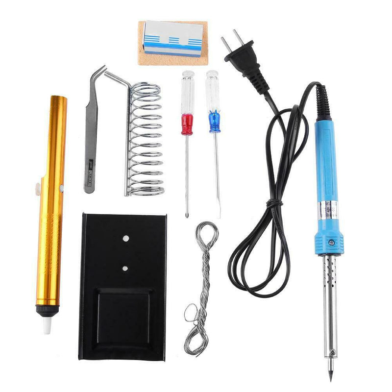 9pcs 220V 40W Constant Temperature Electric Soldering Iron Welding Kit
