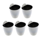 5 Pack Sturdy Self-watering Wall Hanging Flower Pot Vase Indoor Outdoor