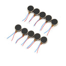 10x DC 3V 70mA 12000 RPM For Phone Coin Flat Vibrating Vibration Motor 1030 M&