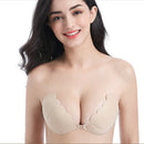 Women Adhesive Bra Seamless Sticky On Gel Silicone Bras Strapless Backless  W9Q8