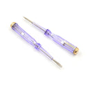 2Pcs Plastic Grip Slotted Screwdriver 100-500V AC Voltage Tester Electric Pen FT