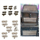 10 Sets Swing Lock Swing Bag Clasps Box Latch Closure Chest Hook With Screws