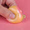 3.5cm Squishy Peach Scented Fruit Bread Slow Rising Charm Keychain Phone Strap