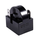 22 Ohm Resistance 3 Pin Terminals Refrigerator PTC Starter Relay Black C1K1