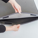 Folding Double Side Waterproof Cat Mat Kitten Litter Pad Trash Bed(Grey/L)