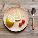 20cm Wood Snack Dish Japanese Wooden Dish Wooden Snacks Fruit Plate Solid W W2Y6