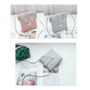 women small bling bling shoulder bag lady's mini cute solid color Glossy ha V5L7