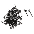 50x Lengthened Stainless Bait Screws With Ring for Carp Hair Rigs Hooks Carp