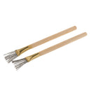 2pcs Wooden Handle Design Clay Pottery Ceramic Soap Engraving/Scraping Tools