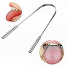 Stainless Steel Metal Tongue Scraper Cleaner For Bad Oral Breath Tool Cle H U8W1