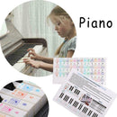 Music Keyboard /Piano Stickers 88/61/54/49 Key Set Play Beginner Learn D0X5