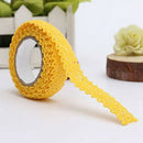 1x Decoration Band Christmas Ribbon Lace Wedding Gift on 1.8 * 170cm Yellow