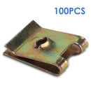 100pcs No.6 U Nut Car Interior Door Trim Panel Fastener Clip for Auto Motorcycle