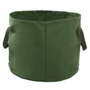 Portable Canvas Yard Waste Bag Garden Lawn Leaf Bags Containers Outdoor Car
