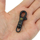 10PCS Survival Carabiner Mini Rotatable Buckle Quickdraw Key Chain EDC Tool BX