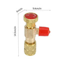 2pcs Refrigeration Charging Adapter R22 + R410 For 1/4in Safety Valve Servi I4S1