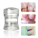 2pcs Clear Jelly Silicone Nail Art Stamper DIY Stamping Printing Manicure Tools