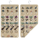 Hanging Jewelry Organizers 80 Pockets Non-Woven Dual Sides Wall Hanging Clo U6C2