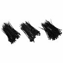 300Pcs Black Nylon Cable Zip Ties Self Locking 2.5 x 100mm T8O5