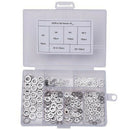 2X(500Pcs/Set M1.6 M2 M2.5 M3 M3.5 M4 M5 Stainless Steel Flat Washer Plain
