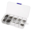 1 Box of 500 Pieces Stainless Steel Fishing Rolling Swivels Hook Connector