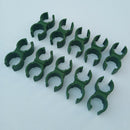 20PIECE Trellis Plant Stakes Connectors Cross Clips Garden Fixed Clamps Green