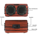 Wireless Bluetooth Speaker Wood Subwoofer Audio Bluetooth Speaker Hi-Fi Fm