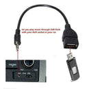 Audio AUX Jack 3.5 mm Male to USB 2.0 Type A Female Converter OTG Adapter C W9E1