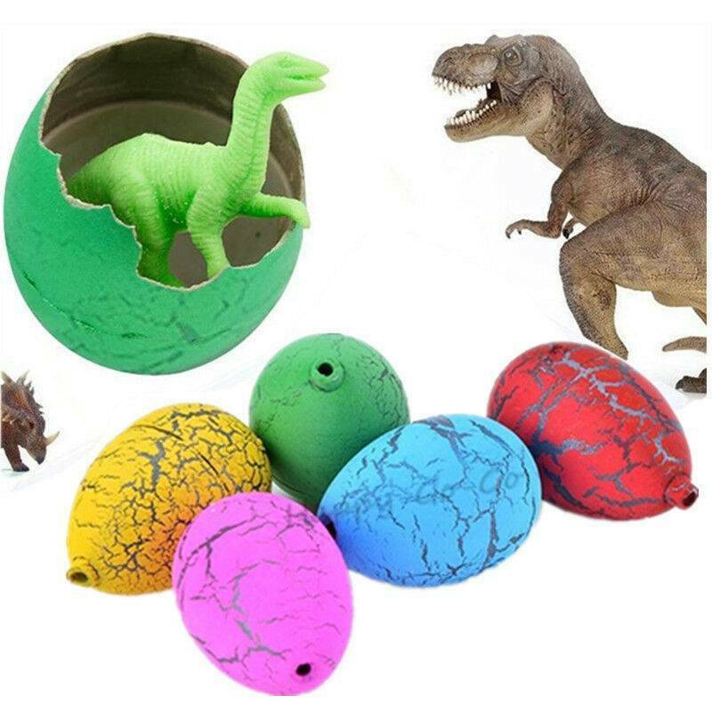 6X Magic Hatching Dinosaur Eggs Kids Educational Add Water Growing Xmas Toys