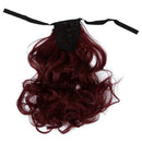 Long Ponytail Clip in Hair Tail Colored Curly Body Wave Hair Extensions Hig