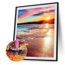 Full Square Drill Art Picture DIY Beach Sunset Rhinestone Diamond Painting
